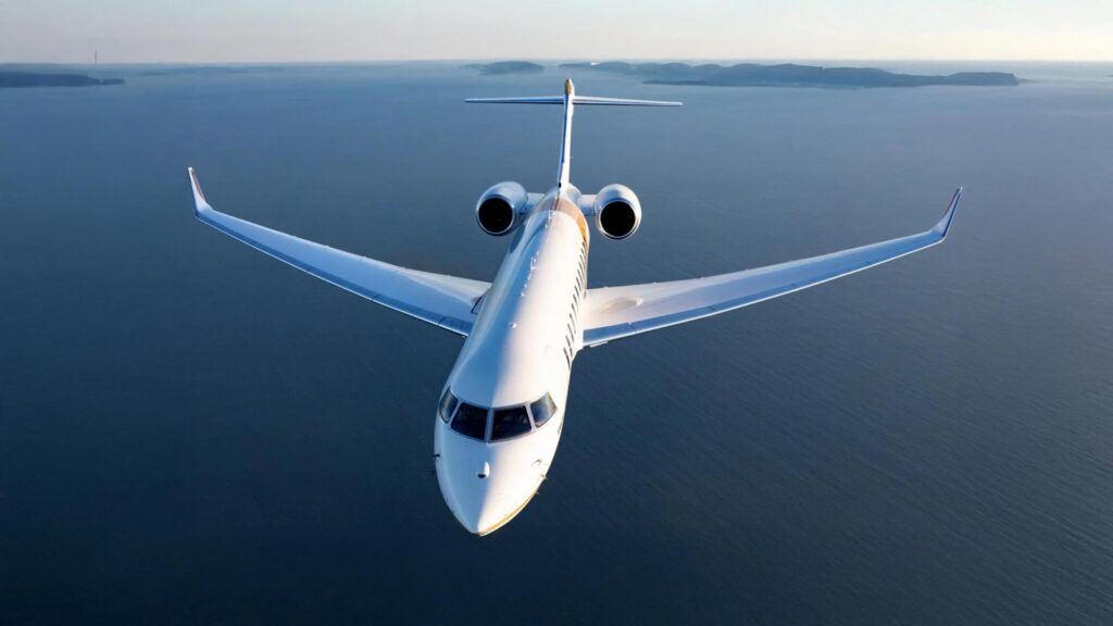 A heavy private jet